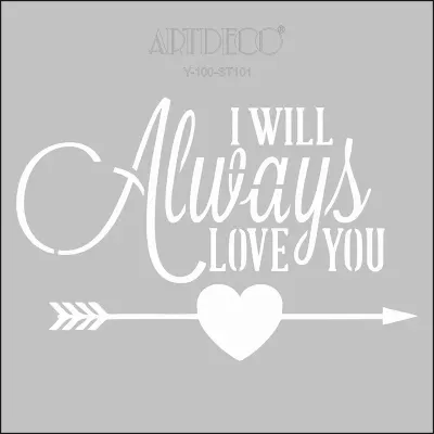 ARTDECO STENCIL 30x30 CM ALWAYS Y-100-ST101