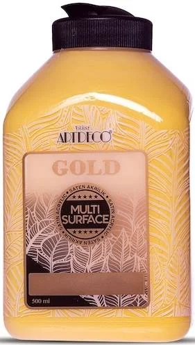 ARTDECO AKRİLİK BOYA GOLD MULTI-SURFACE 500 ML ALTIN Y-G71L-501