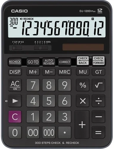 CASIO HESAP MAKİNESİ MASAÜSTÜ DJ-120D PLUS