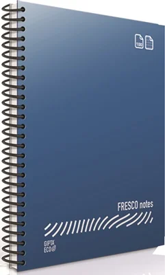 GIPTA DEFTER EKO FRESCO A4 SPİRALLİ PP KAPAK 80 YP.DÜZ 4877