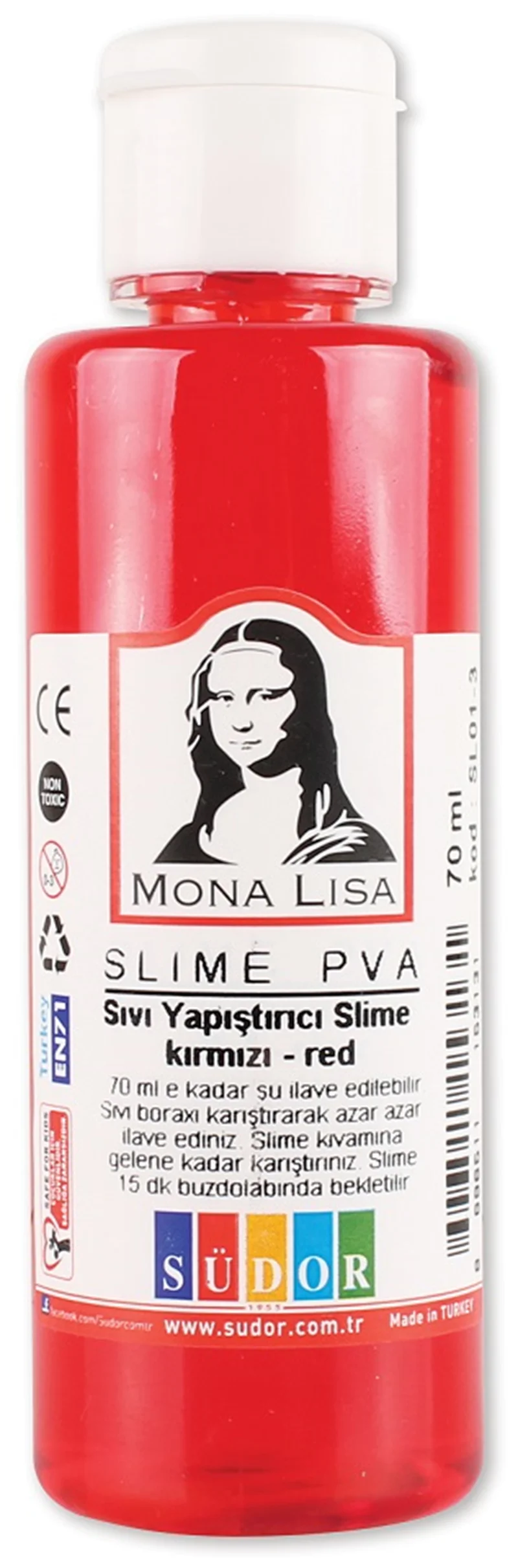SÜDOR SLIME 70 ML KIRMIZI SL01-3