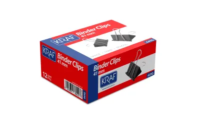 KRAF BINDER CLIPS 41 MM 441G 12 Lİ
