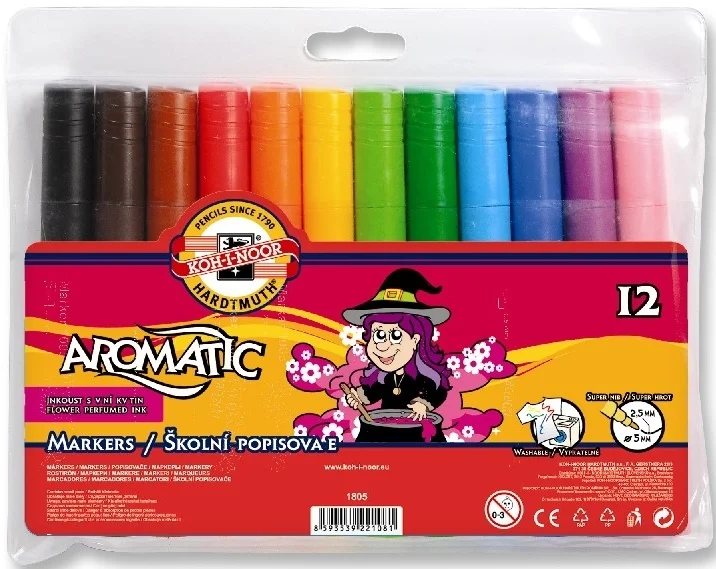 KOHINOOR SET AROMATIC FİBRE PENS 1805 12
