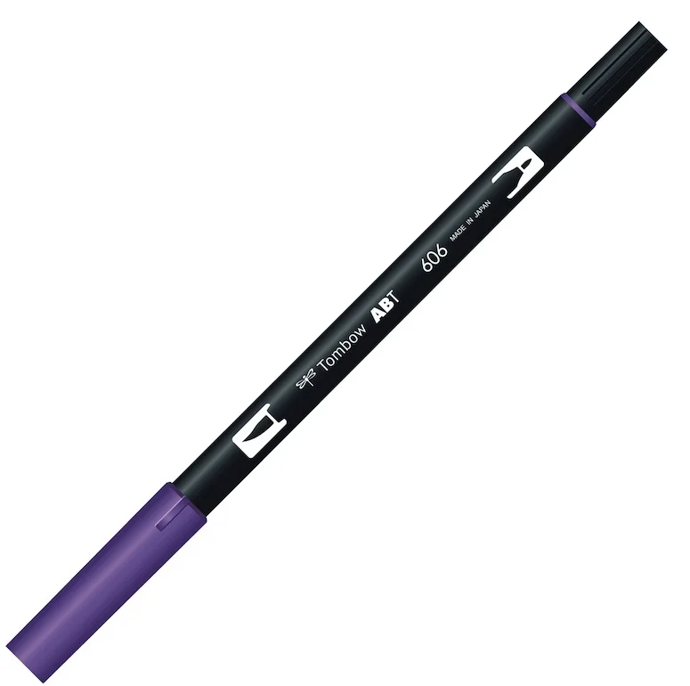 TOMBOW AB-T DUAL BRUSH PEN GRAFİK KALEMİ VIOLET (606) T-AB-T 606