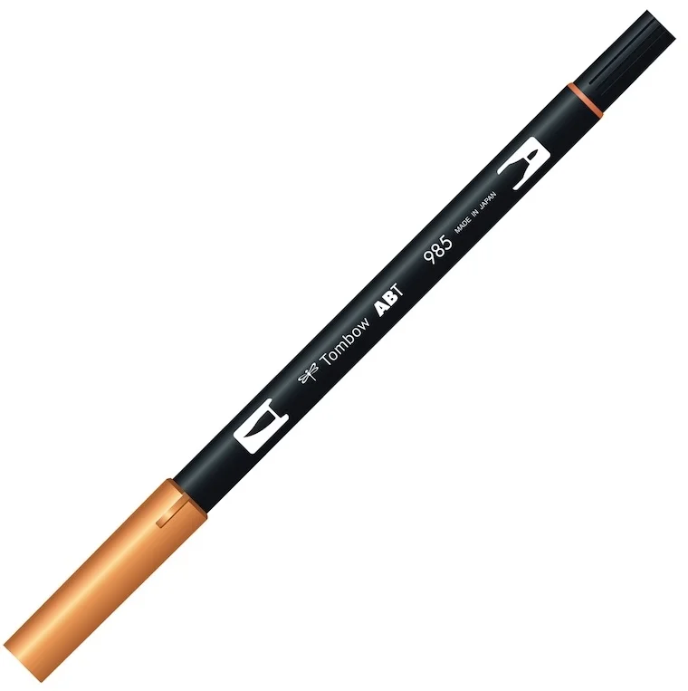 TOMBOW AB-T DUAL BRUSH PEN GRAFİK KALEMİ CHROME YELLOW (985) T-AB-T 985