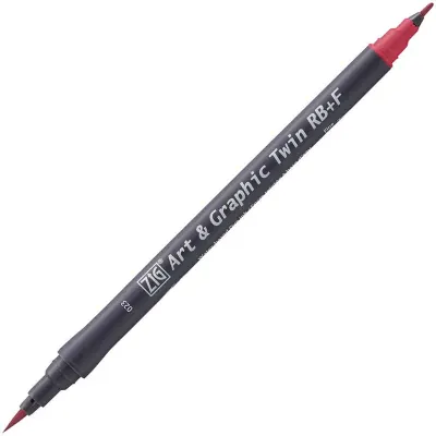 ZIG ART&amp;GRAPHIC TWIN RB TUT-95 23 WINE RED