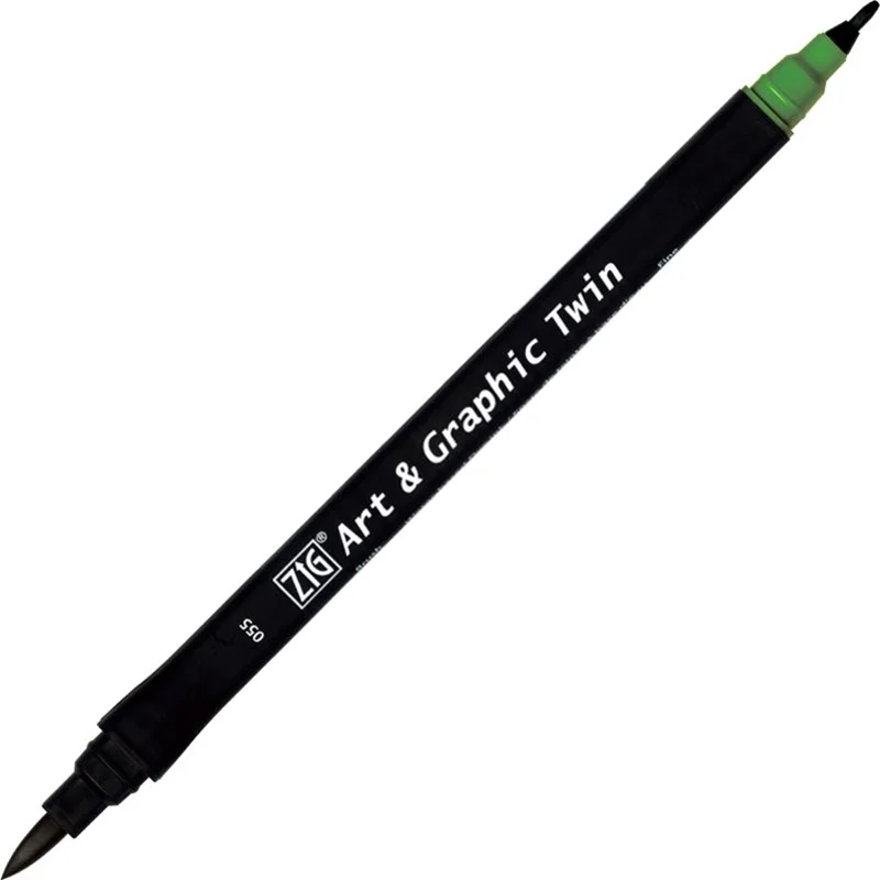 ZIG ART&amp;GRAPHIC TWIN TUT-80 055 DEEP GREEN