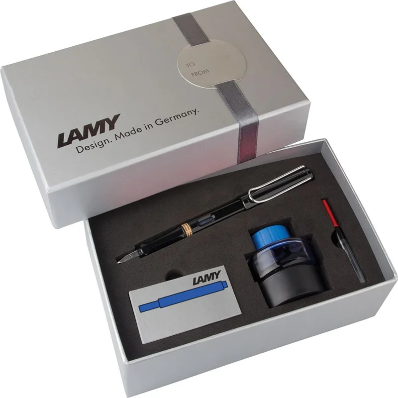 LAMY DOLMA KALEM SAFARI SETİ SİYAH M UÇ 19SDS-M