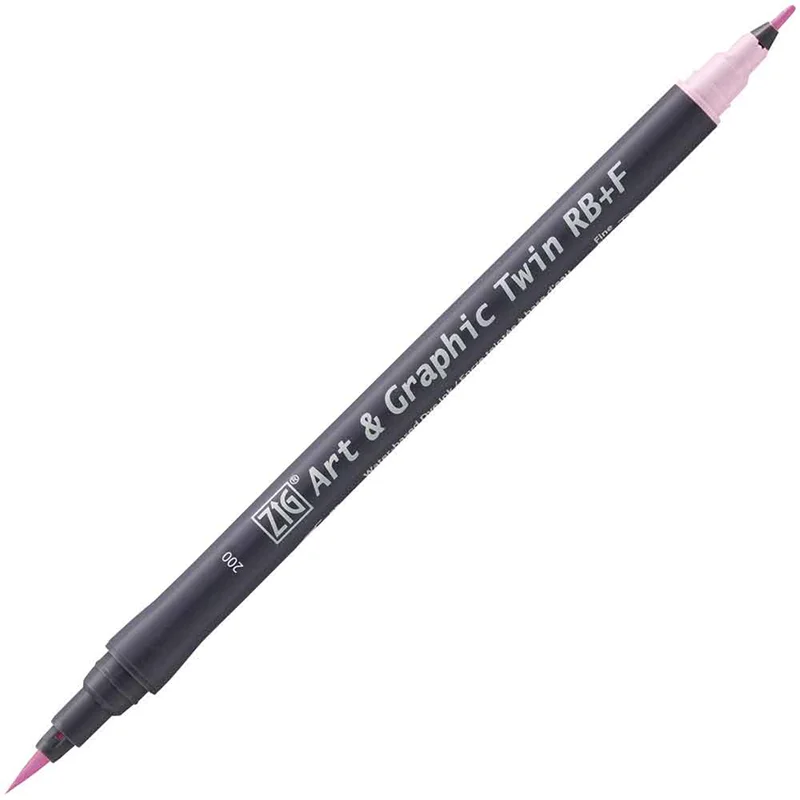 ZIG ART&amp;GRAPHIC TWIN RB TUT-95 200 SUGARE ALM.PINK