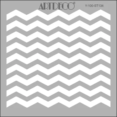 ARTDECO STENCIL 30x30 CM ZİG ZAG Y-100-ST134