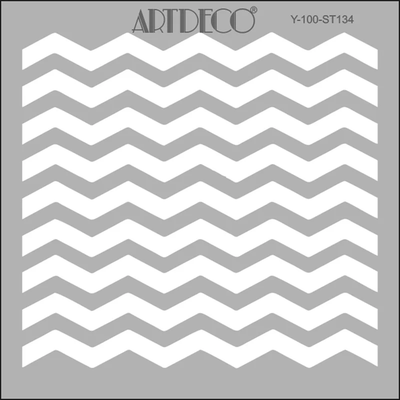 ARTDECO STENCIL 30x30 CM ZİG ZAG Y-100-ST134