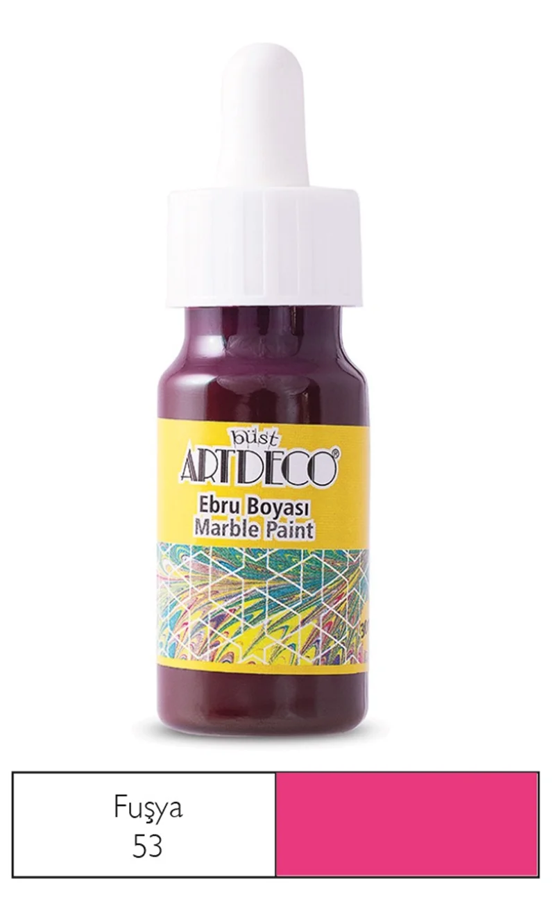 ARTDECO EBRU BOYASI 30 ML (DAMLALIKLI) FUŞYA Y-016B -53