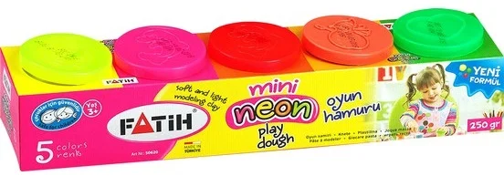 FATİH OYUN HAMURU MİNİ 5 RENK NEON FA50620OH5RN