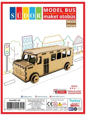 SÜDOR MAKET AHŞAP OTOBÜS MD1-03