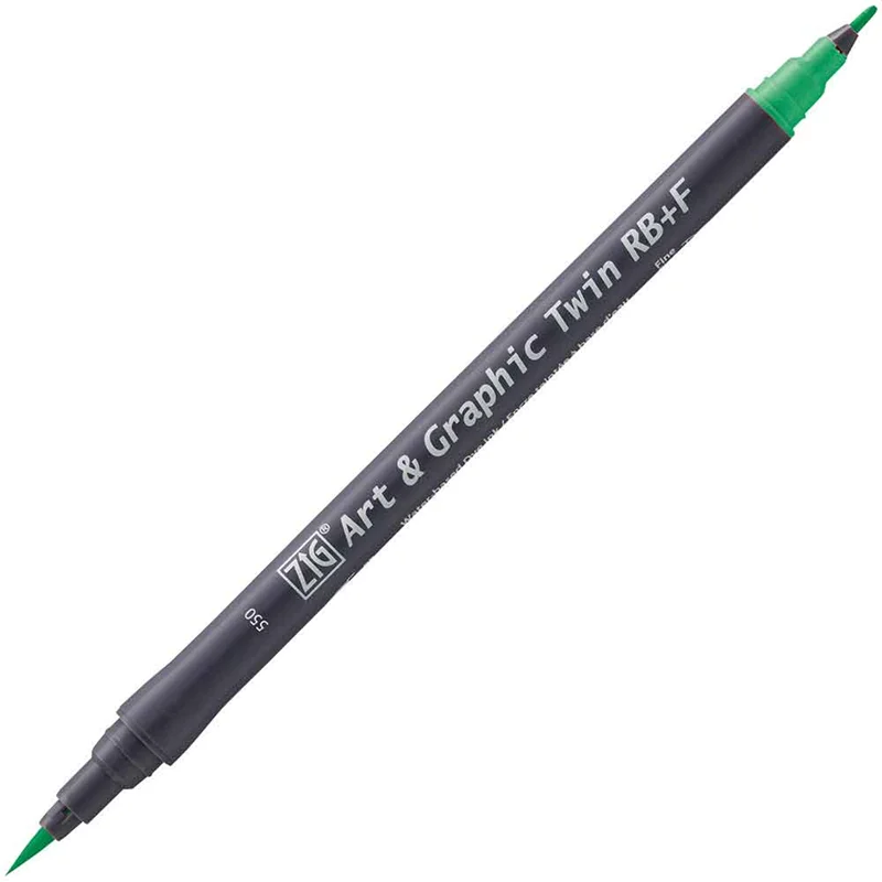 ZIG ART&amp;GRAPHIC TWIN RB TUT-95 550 EMERALD GREEN