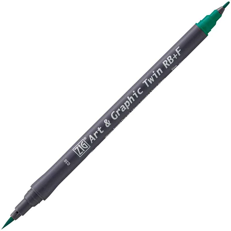 ZIG ART&amp;GRAPHIC TWIN RB TUT-95 38 MARINE GREEN