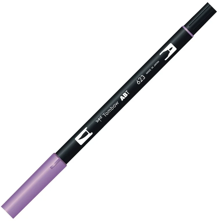 TOMBOW AB-T DUAL BRUSH PEN GRAFİK KALEMİ PURPLE SAGE (623) T-AB-T 623