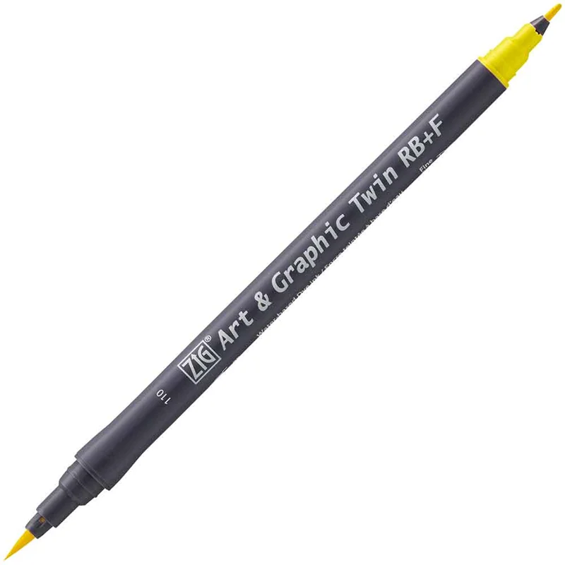 ZIG ART&amp;GRAPHIC TWIN RB TUT-95 110 MID YELLOW