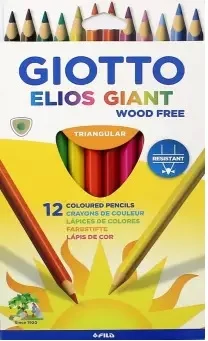 GIOTTO KURU BOYA ELIOS GIANT 12 Lİ ASKILI PAKET 221500