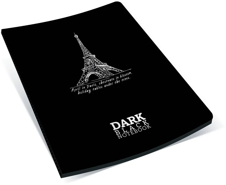 GIPTA DEFTER DARK A5 İPLİK DİKİŞLİ KARTON KAPAK 36 YP. DÜZ STD. 2677
