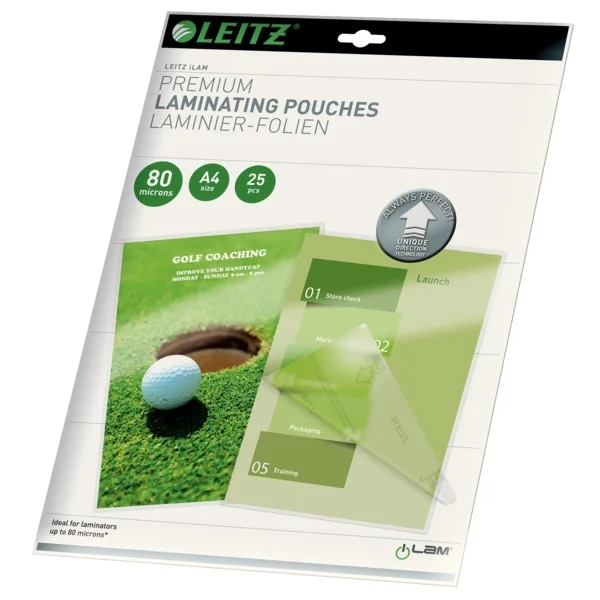 LEITZ LAMİNASYON FİLMİ A4   80MIC 25 Lİ L-7479
