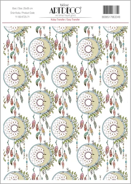 ARTDECO KOLAY TRANSFER 25x35 CM NO:71 Y-100-KT25-71