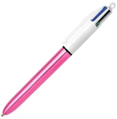 BIC TÜKENMEZ KALEM 4 RENK SHINE 12 Lİ PEMBE GÖVDE 982875