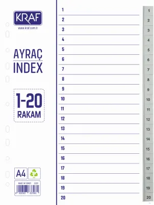 KRAF SEPERATÖR 1020 1-20 RAKAM
