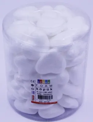 SÜDOR KÖPÜK KALP 5CM 45 AD KAVANOZ KP-25