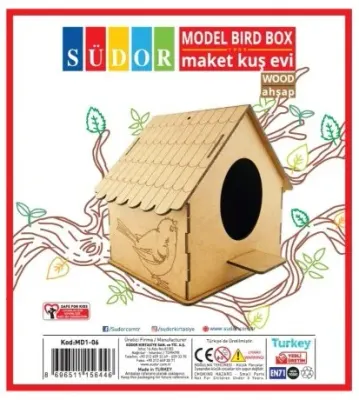 SÜDOR MAKET AHŞAP KUŞ EVİ MD1-06