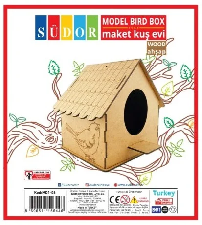 SÜDOR MAKET AHŞAP KUŞ EVİ MD1-06