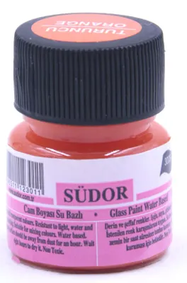 SÜDOR CAM BOYASI 15 ML TURUNCU SD300S-02
