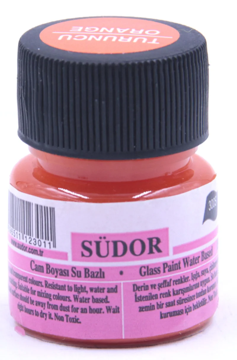 SÜDOR CAM BOYASI 15 ML TURUNCU SD300S-02