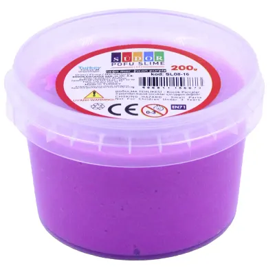 SÜDOR SLIME 200 ML POFU FOSFORLU MOR SL08-16