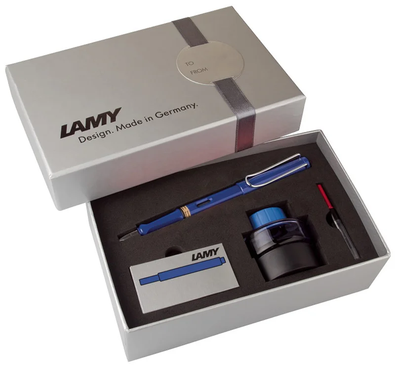 LAMY DOLMA KALEM SAFARI SETİ MAVİ M UÇ 14DS-M