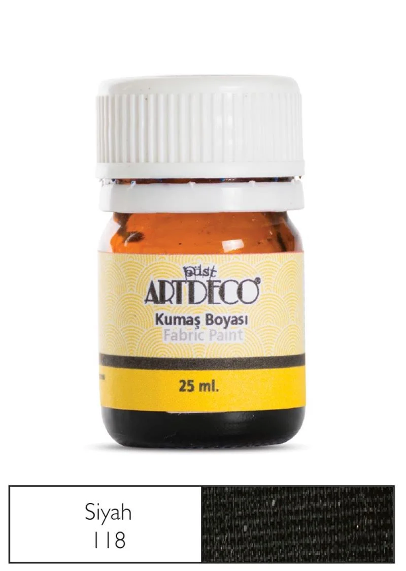 ARTDECO KUMAŞ BOYASI 25 ML SİYAH Y-010A-118