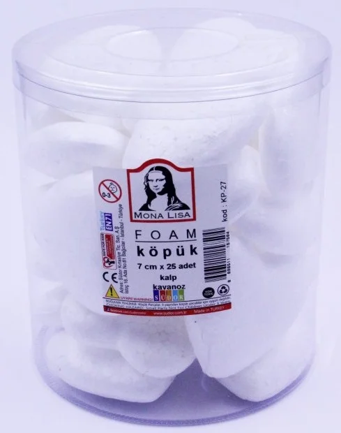 SÜDOR KÖPÜK KALP 7CM 15 AD KAVANOZ KP-27
