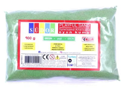 SÜDOR KİNETİK KUM 1 KG YEŞİL KS03-5