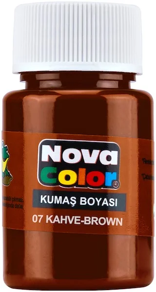 NOVA COLOR KUMAŞ BOYASI ŞİŞE 35 CC KAHVERENGİ NC-165