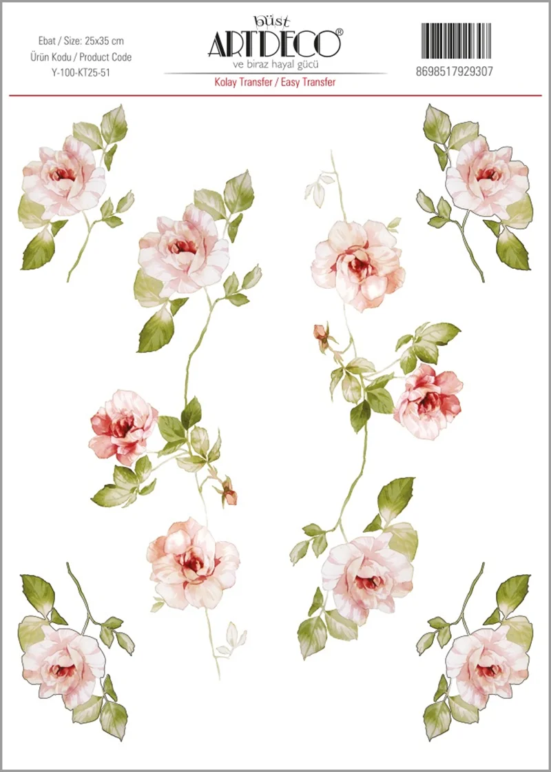 ARTDECO KOLAY TRANSFER 25x35 CM NO:51 Y-100-KT25-51
