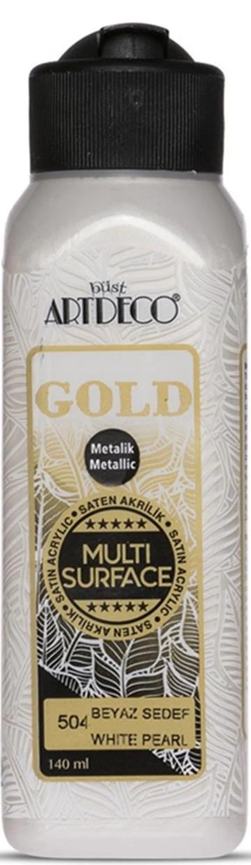ARTDECO AKRİLİK BOYA GOLD MULTI-SURFACE 140 ML METALİK SEDEF Y-G71R-504