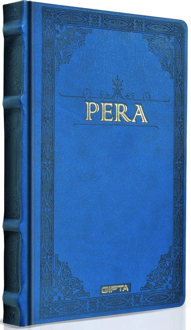 GIPTA DEFTER PERA 17X24 İPLİK DİKİŞLİ DERİ KAPAK 160 YP.DÜZ 1993