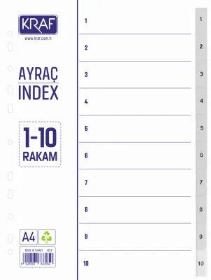 KRAF SEPERATÖR 1010 1-10 RAKAM