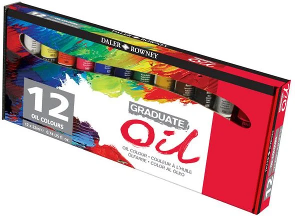 DALER ROWNEY YAĞLI BOYA GRADUATE SET 22 ML 12 Lİ KARTON KUTU 117522012
