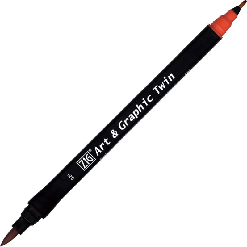 ZIG ART&amp;GRAPHIC TWIN TUT-80 029 CARMINE RED