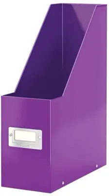 LEITZ MAGAZİNLİK WOW CLICK &amp; STORE L-6047 KARTON METALİK MOR