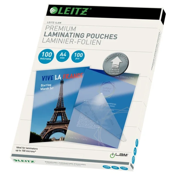LEITZ LAMİNASYON FİLMİ A4 100MIC 100 LÜ L-7480