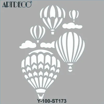 ARTDECO STENCIL 30x30 CM BALONLAR Y-100-ST173