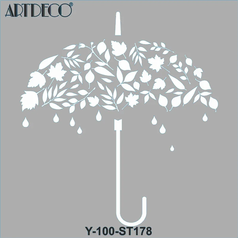 ARTDECO STENCIL 30x30 CM SONBAHAR ŞEMSİYESİ Y-100-ST178