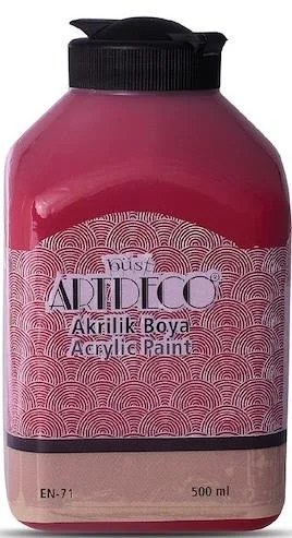 ARTDECO AKRİLİK BOYA 500 ML KADİFE KIRMIZI Y-070L-3019